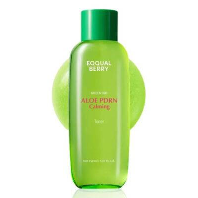 تونر کپسولی ترمیم‌کننده و تسکین‌دهنده اکوال‌بری EQQUALBERRY | مدل Aloe PDRN Calming | ضد قرمزی و التیام‌بخش پوست‌های حساس | ۱۵۰ میل