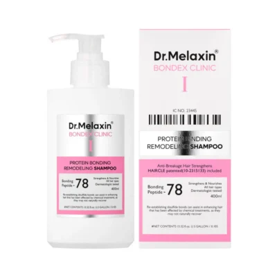 شامپو دکتر ملاکسین Dr.Melaxin | مدل Bondex Protein Bonding Remodeling | ترمیم‌کننده و تقویت‌کننده ساختار مو | ۴۰۰ میل